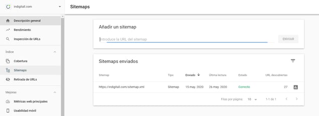 ejemplo_search console_indigitall