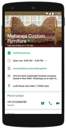 Image_whatsApp Business example_maharaja
